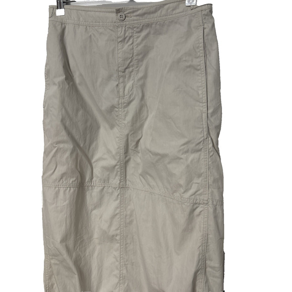 TNA Aritzia Utility Skirt 4 Beige Drawstring Hem Y2K 90's Urban Streetwear - Picture 2 of 9